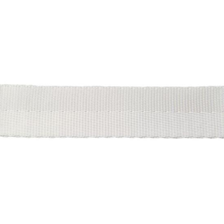 50m-Rolle POLYESTER-Gurtband STANDARD weiß  25mm, GW1125-50