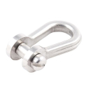 Edelstahlschäkel mit Schlitzbolzen 9mm breit, HA5404S