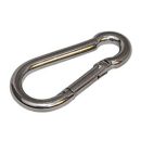 Edelst.-Karabinerhaken ohne Auge 100x10mm <10 St.>,...