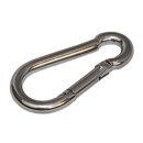 Edelst.-Karabinerhaken ohne Auge 80x 8mm <10 St.>,...