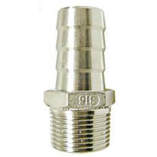 Schlauchanschluss AISI316 Außen 3/4", KK80419