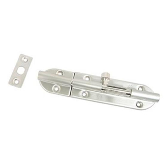 Schubriegel Typ BS Edelstahl gebürstet 90mm, LABS90