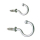 Edelstahlhaken TL 17mm 10-Stück-Packung, LATL15