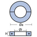 Wellen-Zinkanode "Ring" ca. 250g Ø35mm, MAS2035