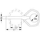 Klappstecker Edelstahl 5x32mm DIN 11023, MCI0532