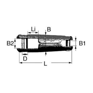 Ankerverbinder aus Edelstahl für 8-12mm, NB4310