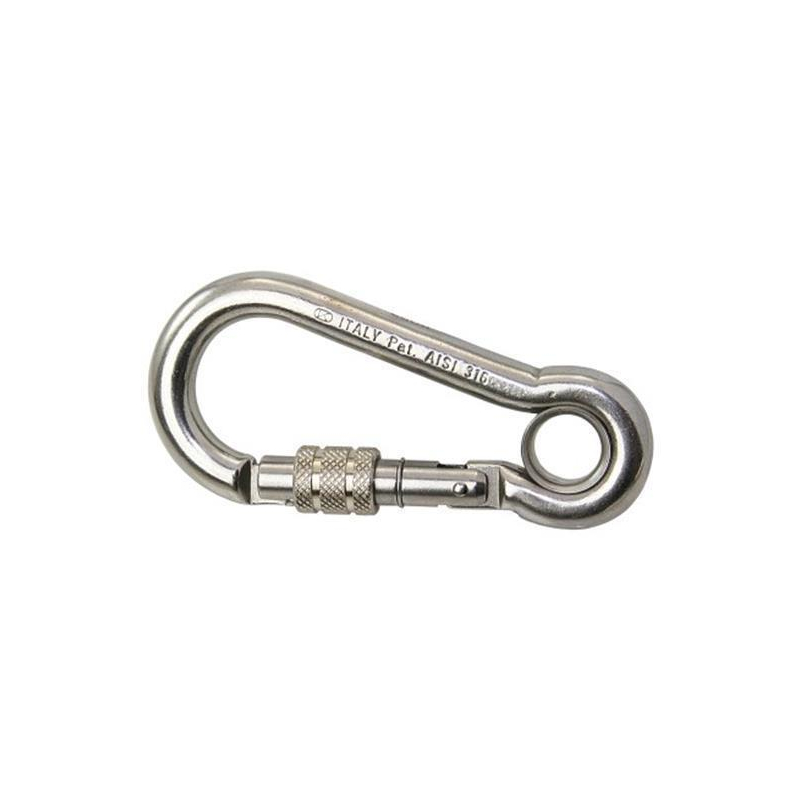 Edelst.-Karabinerhaken Schraubsicherung 120mm, NB6312 NB6312 KONG