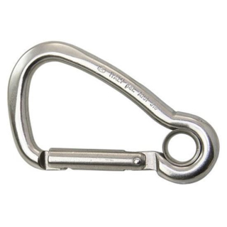 KONG Karabinerhaken asymm. AISI316 m. Kausch 60mm, NB7260