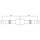 Isolator HiMod beidseitig Auge für 8mmØ, PG2608