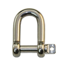 Edelst.-Schäkel geschm. D-Form halblg. 8mm, PG8208