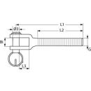 Gabel für Wantenspanner M20 links AISI316, PH031220B