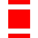 Zierband 19mm x 10m rot  3 Streifen, PSI191060