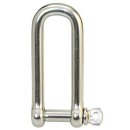 Edelstahlschäkel D-Form lang 10mm...
