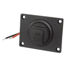 USB Doppel-Steckdose mit Deckel + Montageplatte, QG02421