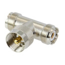 Koaxial-T-Verbinder UHF/UHF, QG030006