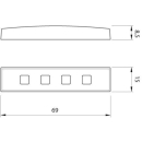 TAB-CPA3 hochglanz ROT IP68, QL12001