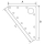 RUTGERSON Kopfbrett 75x103x117mm silber elox., RS1102075