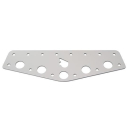 RUTGERSON Schothorn-Brett 220x45x2mm silber elox., RS119004