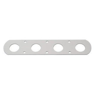 RUTGERSON Schothorn-Brett 190x50x2mm silber elox., RS119005