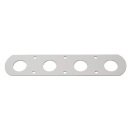 RUTGERSON Schothorn-Brett 190x50x2mm silber elox., RS119005