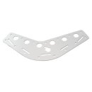 RUTGERSON Schothorn-Brett 190x50x2mm silber elox., RS119005