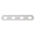 RUTGERSON Schothorn-Brett 190x50x2mm silber elox., RS119005
