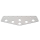 RUTGERSON Schothorn-Brett 190x50x2mm silber elox., RS119005