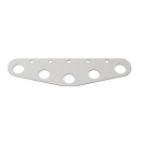 RUTGERSON Schothorn-Brett 230x70x2mm silber elox., RS119007