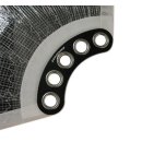 RUTGERSON-Schothornbrett schwarz elox.183x45mm, RS1191018B