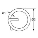 Sicherungsringe 1.4401 1.25 x 22mm (100-St-Pack), SBR1322X