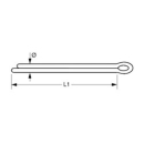 Splinte DIN94-1983 1.4401 3.2mmx25mm <VP=10St.>,...