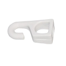 Kunststoffhaken f.6mm WEISS (100-Stück-Packung),...