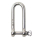 WICHARD-Schäkel mit HR-Bolzen D-Form LANG 10mm, SR11215