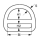 D-Ring 60 x 8.0mm + 4mm Steg Industriefinish, SS1757