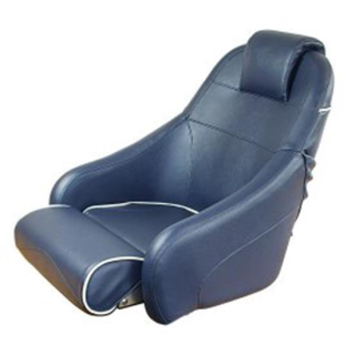 Bootssitz "Flip-Up" blau mit weißen Streifen, TC1021