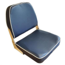Bootssitz klappbar weiß mit blauen Streifen, TC3012