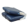 Bootssitz klappbar blau mit weißen Streifen, TC3121