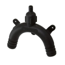 Schwanenhals belüftet 3/4" 19mm schwarz, TD90318