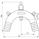 Schwanenhals belüftet 1 1/2" 38mm weiß, TD90323