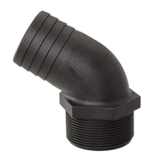 TD-Schlauchanschluss schwarz 120° 25mm 1" unverp., TD90531