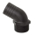 TRUDESIGN,TD-Schlauchanschluss schwarz 120° 50mm 2", TD90574