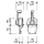 B73 Einhand-Kommandogeber schwarz für 1 Motor, UF35007U