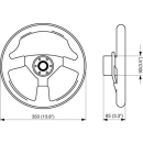 V38 KS-Steuerrad Antivibration Ø350mm SCHWARZ,...