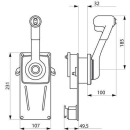 B184 Einhand-Geber Seitenmont. Leerlaufraste+Trimm, UF38946D
