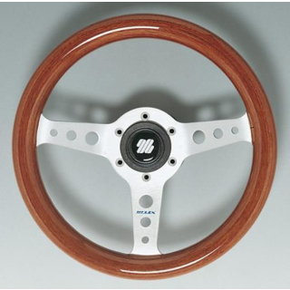 CAPRI Steuerrad Holzoptik Ø320mm Speichen silbergr, UF62465Y