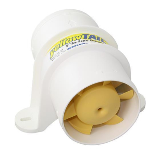 UFLEX Motorraum-Lüfter 3" (76mm) weiß 12V, UF64703Y