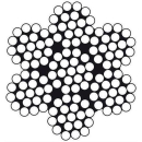 13,9 €/m Edelstahldraht Wst.1.4401 7 x 19 12.0mm,...