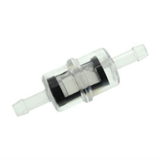 MZA Benzinfilter klein - Kunststoff / Sieb schwarz  - ø 6 mm Anschluss, 10315G