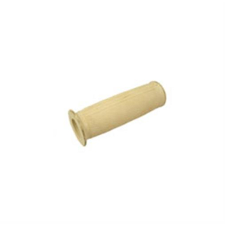 MZA Gummigriff, links - zum Schaltdrehgriff SR1, SR2, SR2E, KR50, SR4-1 - elfenbein - Ø26mm - mit Bund, Seite offen, 22123-C-S