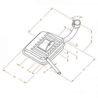 Auspuff LeoVince SITO PIAGGIO VESPA GL SITO 0204